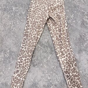 Glyder Animal Print Leggings - Brown and Cream